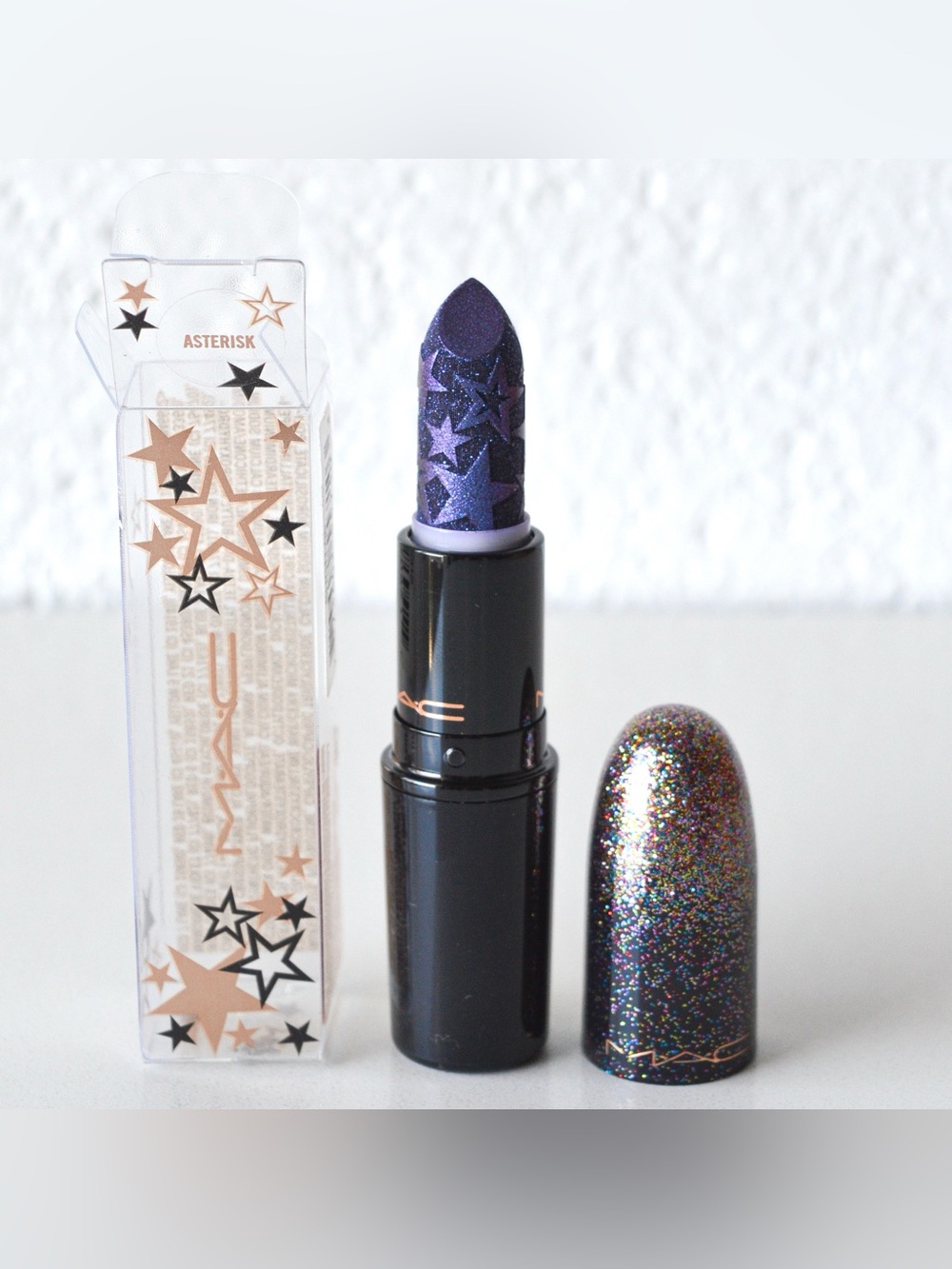 MAC Cosmetics Kiss Of Stars Lipstick *ASTERISK* Blue Purple Limited Edition BNIB - Picture 4 of 10